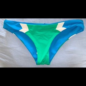 L*Space NWT Green Barracuda Bikini Bottom